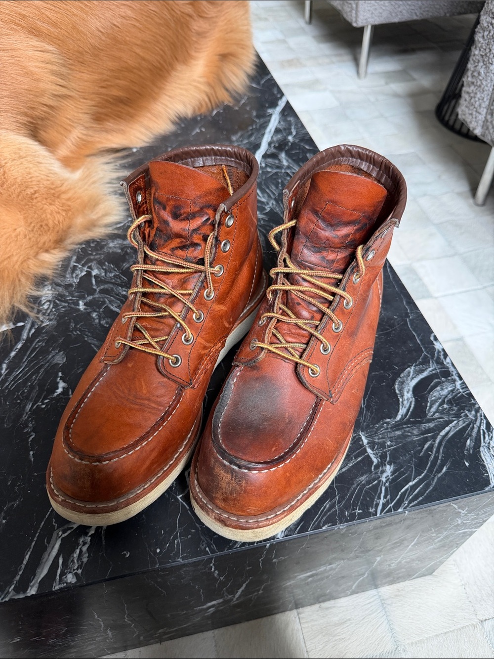 Red Wings Men's Chestnut Leather Boots